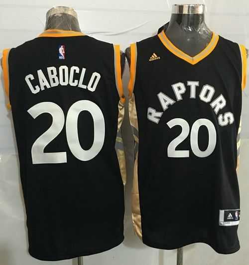 Toronto Raptors #20 Bruno Caboclo Black Gold Stitched NBA Jersey,We sell and wholesale Toronto Raptors #20 Bruno Caboclo Black Gold Stitched NBA Jersey on line form chian!
